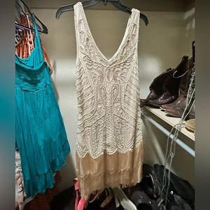 Gold flapper dress